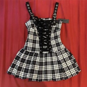 Dolls Kill x Widow SCHOOL DROPOUT PLAID DRESS